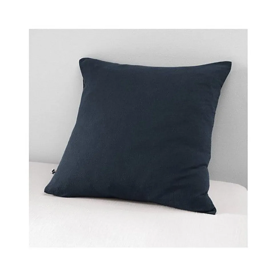 Taie d'oreiller "Gaïa" 60 x 60 cm & 50 x 70 cm "Gaze de Coton" - Gaïa Minuit - 60 x 60 cm