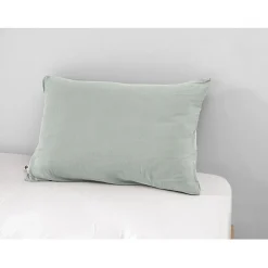 Taie d'oreiller "Gaïa" 60 x 60 cm & 50 x 70 cm "Gaze de Coton" - Gaïa Eucalyptus - 50 x 70 cm