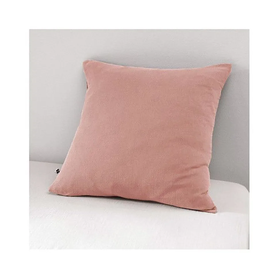 Taie d'oreiller "Gaïa" 60 x 60 cm & 50 x 70 cm "Gaze de Coton" - Gaïa Rose Pêche - 60 x 60 cm