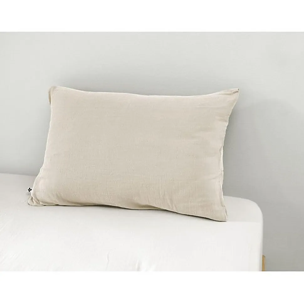 Taie d'oreiller "Gaïa" 60 x 60 cm & 50 x 70 cm "Gaze de Coton" - Gaïa Pampa - 50 x 70 cm