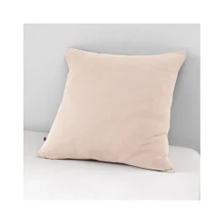 Taie d'oreiller "Gaïa" 60 x 60 cm & 50 x 70 cm "Gaze de Coton" - Gaïa Guimauve - 60 x 60 cm