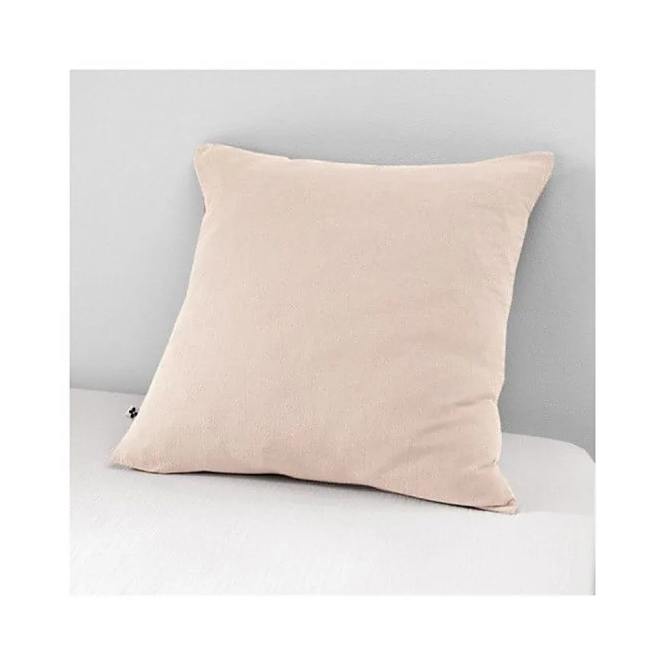 Taie d'oreiller "Gaïa" 60 x 60 cm & 50 x 70 cm "Gaze de Coton" - Gaïa Guimauve - 60 x 60 cm