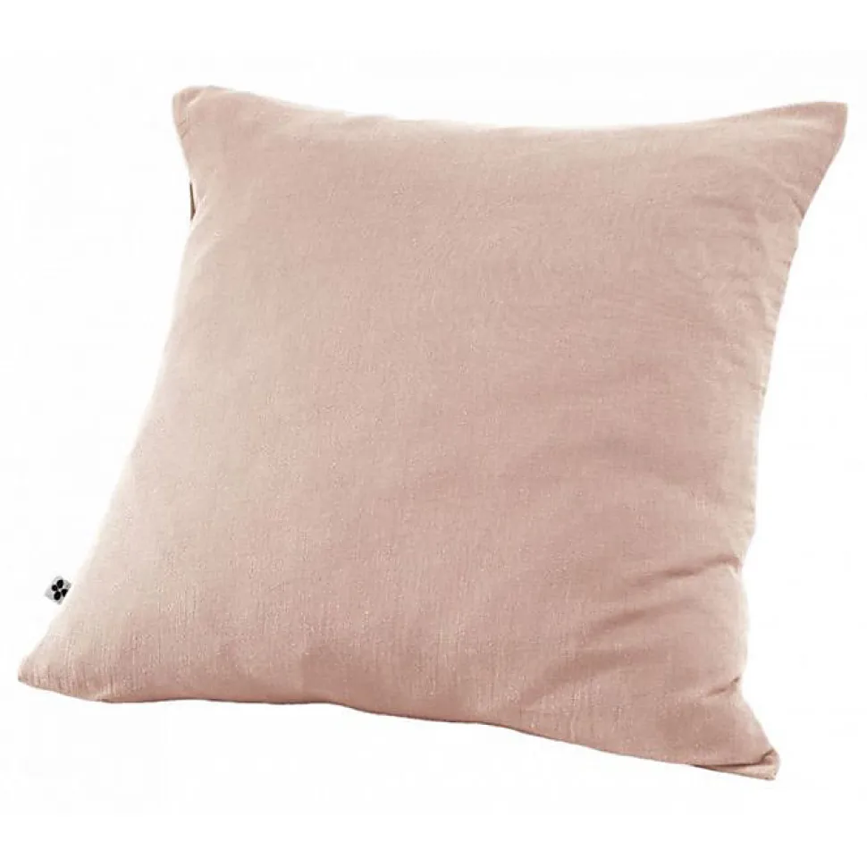 Taie d'oreiller "Gaïa" 60 x 60 cm & 50 x 70 cm "Gaze de Coton" - Gaïa Guimauve - 60 x 60 cm