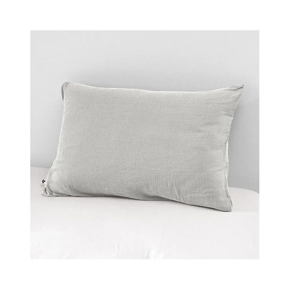 Taie d'oreiller "Gaïa" 60 x 60 cm & 50 x 70 cm "Gaze de Coton" - Gaïa Nuage - 50 x 70 cm
