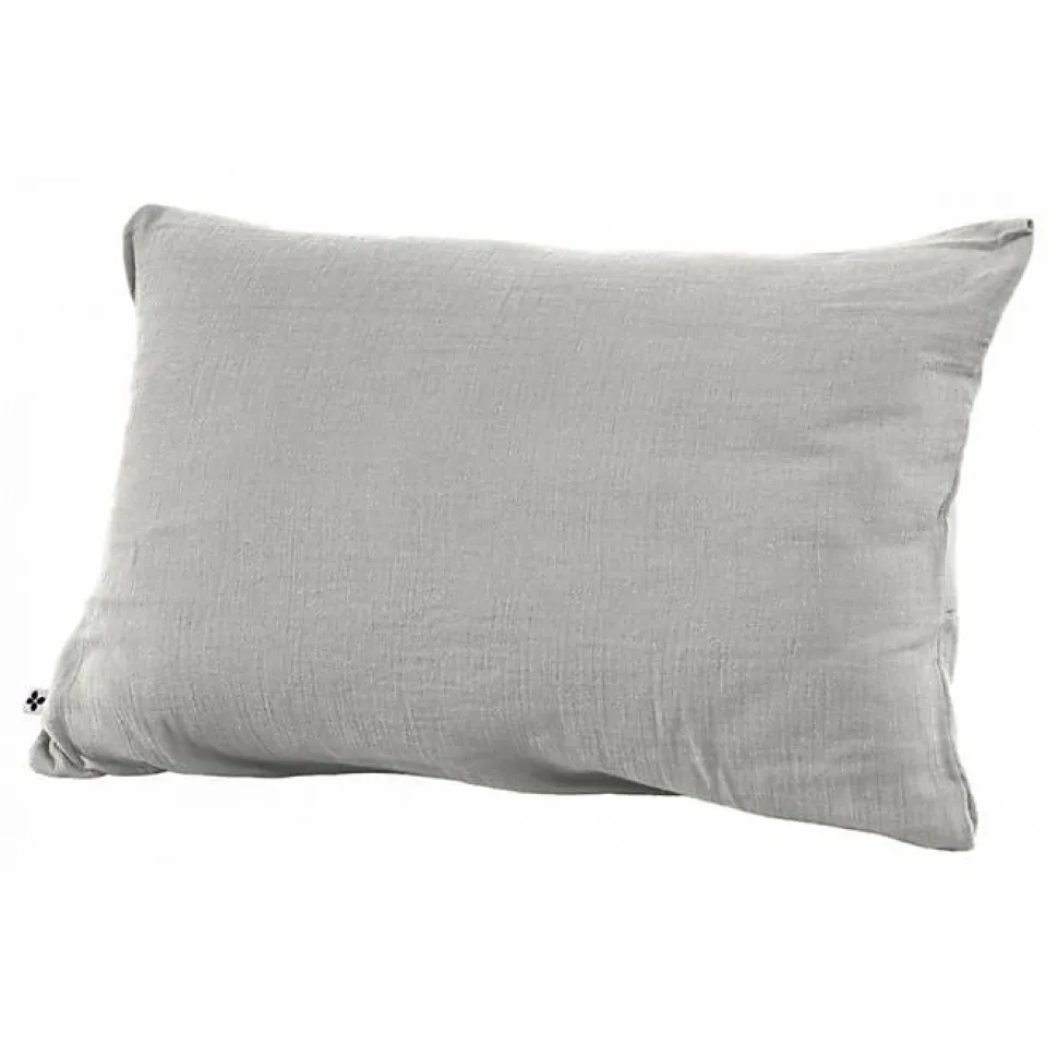 Taie d'oreiller "Gaïa" 60 x 60 cm & 50 x 70 cm "Gaze de Coton" - Gaïa Nuage - 50 x 70 cm