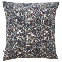 Taie d'oreiller imprimée "Capucine" 60 x 60 cm & 50 x 70 cm "Gaze de Coton" - Capucine Minuit - 60 x 60 cm