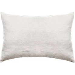 Taie d'oreiller PALACE pur coton lavé 50x70 cm uni beige naturel