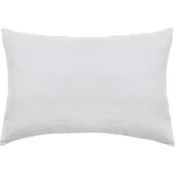 Taie d'oreiller PALACE pur coton lavé 50x70 cm uni blanc neige