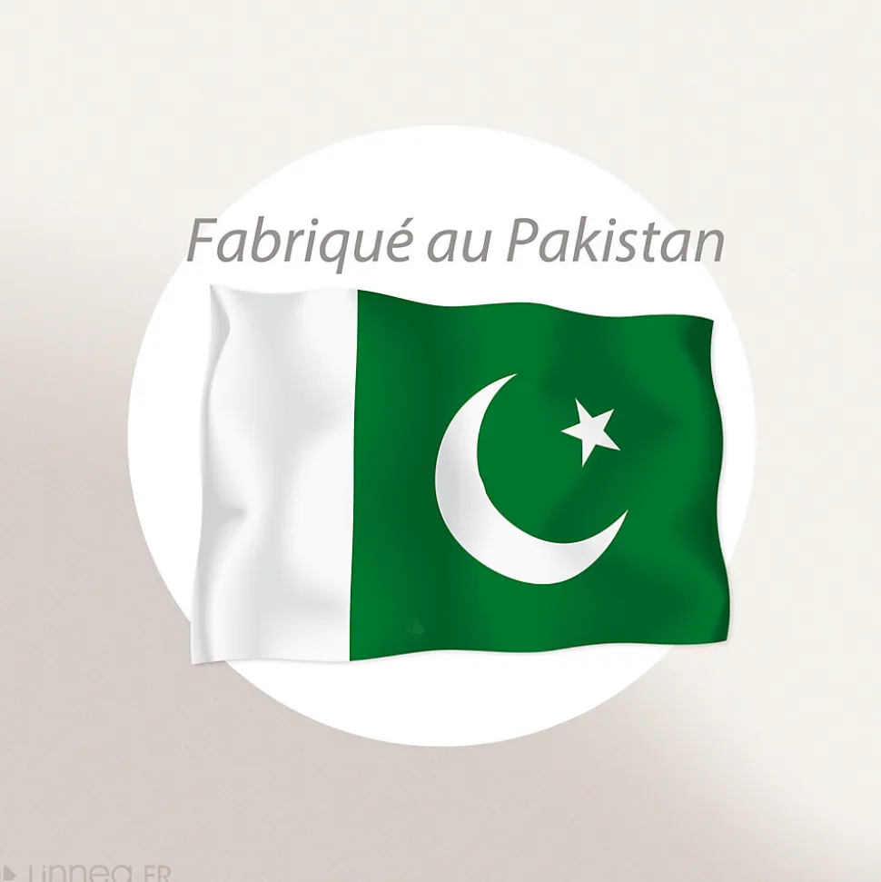 Taie d'oreiller PALACE pur coton lavé 65x65 cm uni vert sauge