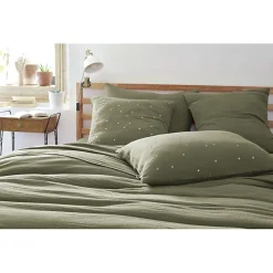 Taie d'oreiller Pois Doré Déco