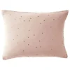 Taie d'oreiller Pois Doré Déco "Gaïa Chic" 60 x 60 cm & 50 x 70 cm "Gaze de Coton" - Gaïa Chic Guimauve - 50 x 70 cm