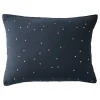 Taie d'oreiller Pois Doré Déco "Gaïa Chic" 60 x 60 cm & 50 x 70 cm "Gaze de Coton" - Gaïa Chic Minuit - 50 x 70 cm