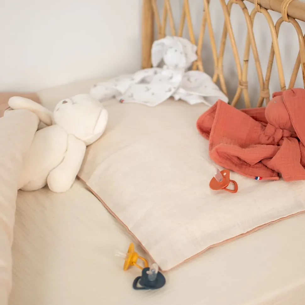 Taie d'oreiller réversible en Lin lavé