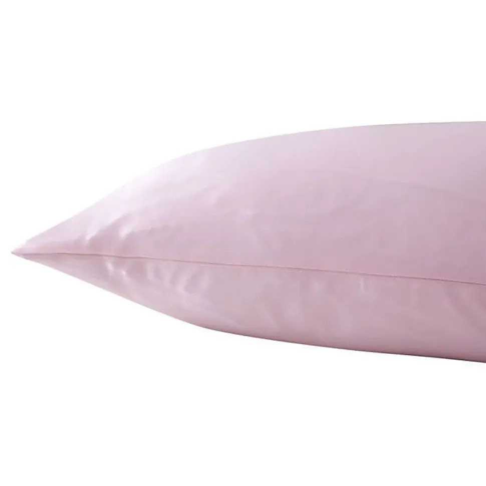 Taie d'oreiller "Silk" Soie de mûrier Coton pur - Silk Rose - 65 x 65 cm