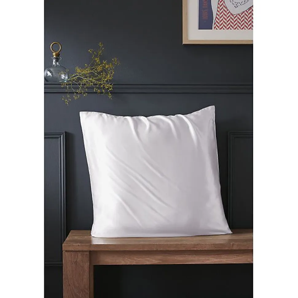 Taie d'oreiller "Soanne" Soie de mûrier l'Effet Papillon - Soanne Chantilly - Taie d'oreiller 63 x 63 cm