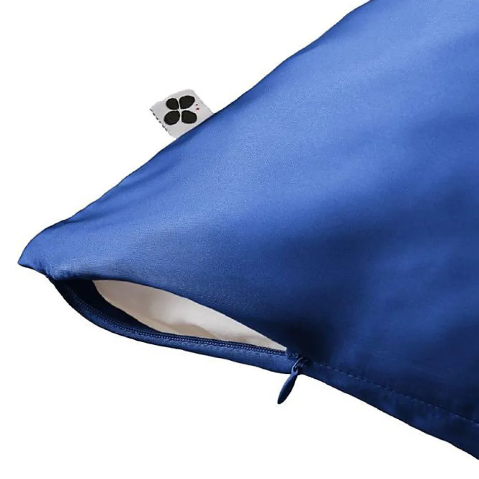 Taie d'oreiller "Soanne" Soie de mûrier l'Effet Papillon - Soanne Crépuscule - Taie d'oreiller 63 x 63 cm