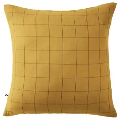 Taie d'oreiller Tissé-teint grands carreaux Déco 