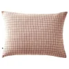 Taie d'oreiller Tissé-teint petits carreaux Déco "Gaïa Mix" 60 x 60 cm & 50 x 70 cm "Gaze de Coton" - Gaïa Mix Guimauve - 50 x 70