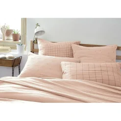 Taie d'oreiller Tissé-teint petits carreaux Déco 