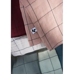 Taie d'oreiller Tissé-teint grands carreaux Déco