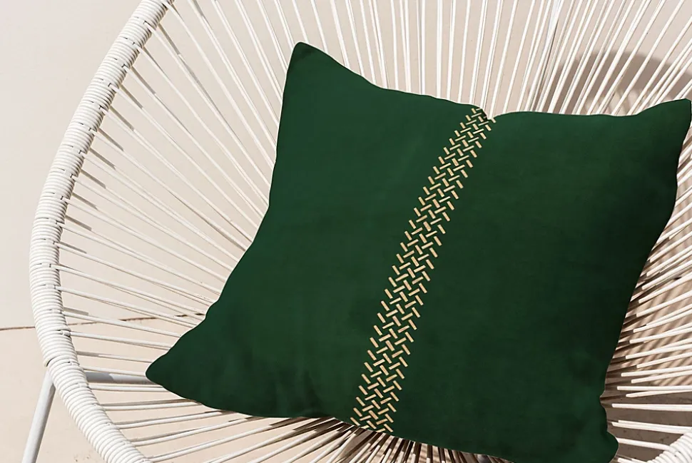 TAIE D'OREILLER TUTUMI BC04 45X45 GREEN