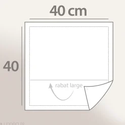 Taie d'oreiller uni 40x40 cm coton ALTO Chamois