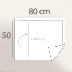 Taie d'oreiller uni 80x50 cm coton ALTO Manhattan