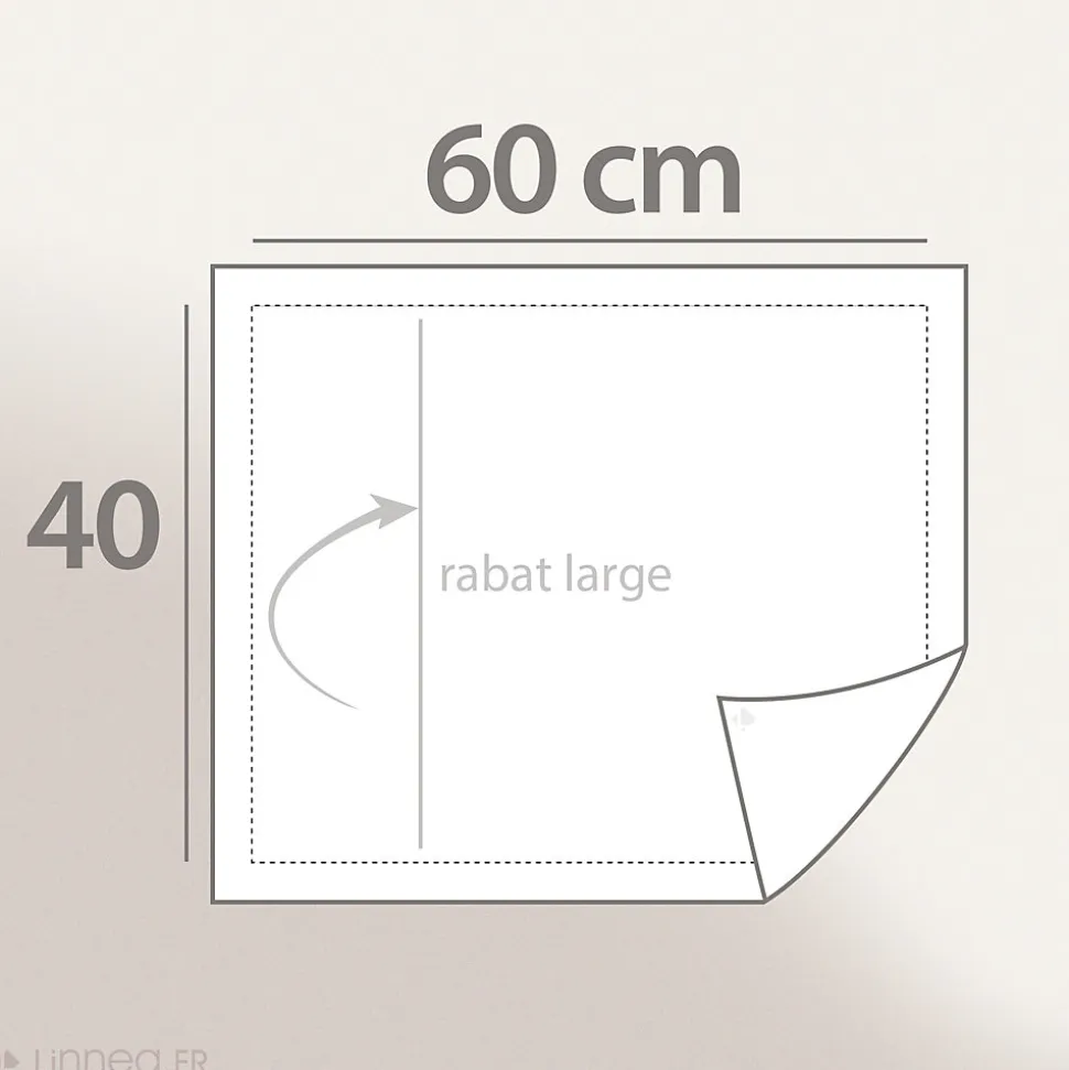 Taie d'oreiller uni 60x40 cm coton ALTO Garance