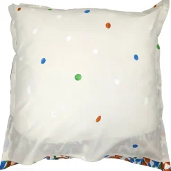 Taie d'oreiller uni 65x65 cm en coton ÉVASION Blanc vert