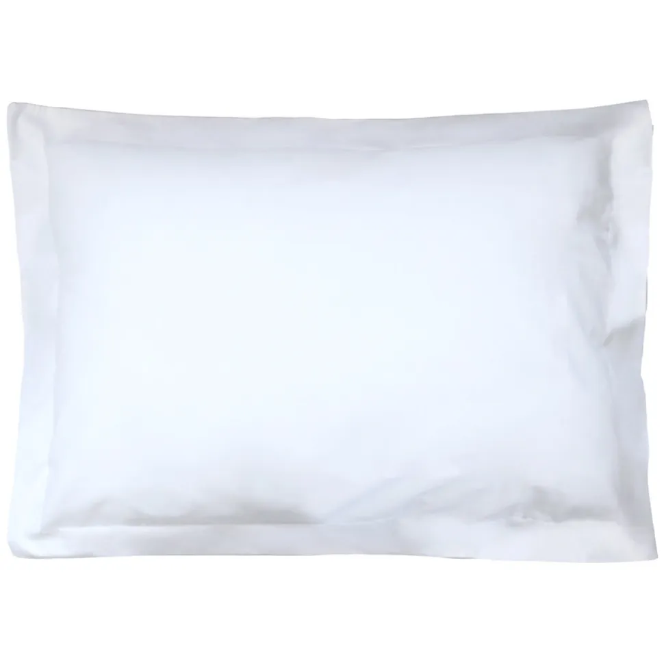 Taie d'oreiller uni 60x40 cm pur percale PRIMO Blanc
