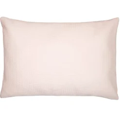 Taie d'oreiller unie en coton nid d'abeille