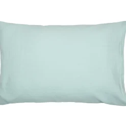 Taie d'oreiller unie en coton nid d'abeille