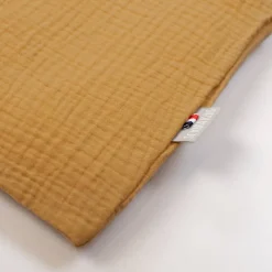 Taie d'oreiller unie en double gaze de coton