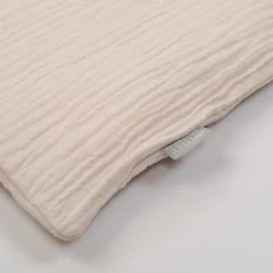 Taie d'oreiller unie en double gaze de coton