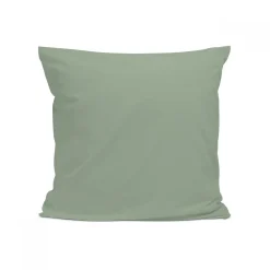 Taie d'oreiller unie 65x65cm PERCALE SAUGE