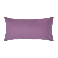 Taie d'oreiller violet 100% coton égyptien 200 fils, 40x80 cm - HOMESCAPES