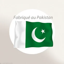 Taie d'oreiller volants plats 65x65 cm percale MANOIR gris Perle