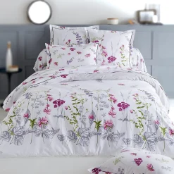 Taie d'oreiller 65x65 cm coton PRETTY blanc