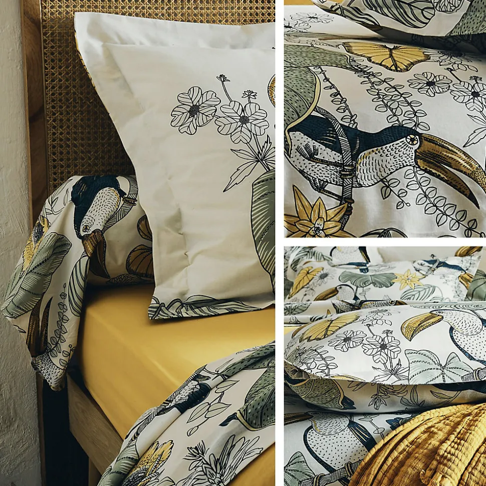 Taie d'oreiller 65x65 cm coton TOCO vert