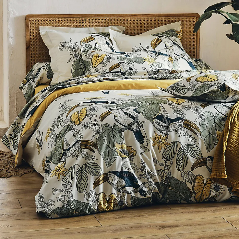 Taie d'oreiller 65x65 cm coton TOCO vert