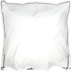 Taie d'oreiller 65x65 cm coton SUMATRA gris Fusain