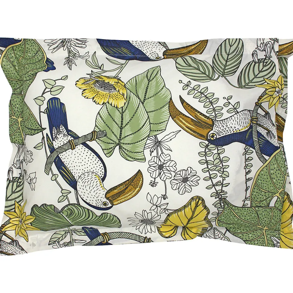 Taie d'oreiller 70x50 cm coton TOCO vert