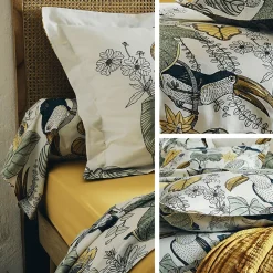 Taie d'oreiller 70x50 cm coton TOCO vert