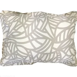 Taie d'oreiller 50x70 cm coton lavé SERENA géométrique Beige écru