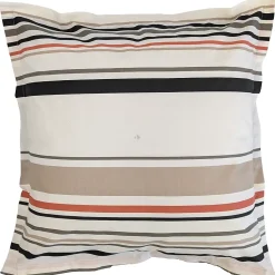 Taie d'oreiller 65x65 cm coton HUGO beige/corail