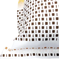 Taie d'oreiller 65x65 cm coton NIAGARA marron Châtaigne