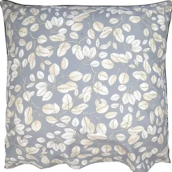 Taie d'oreiller 65x65 cm en 100% percale de coton LISON gris