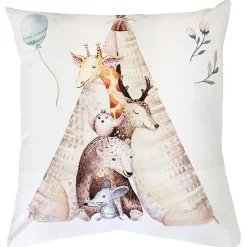 Taie d'oreiller 65x65 cm en 100% percale de coton TIPI blanc