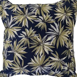 Taie d'oreiller 65x65 cm en 100% percale de coton EVERLY bleu encre