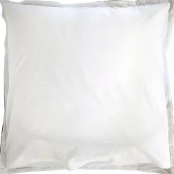 Taie d'oreiller 65x65 cm en 100% percale de coton EVERLY bleu encre